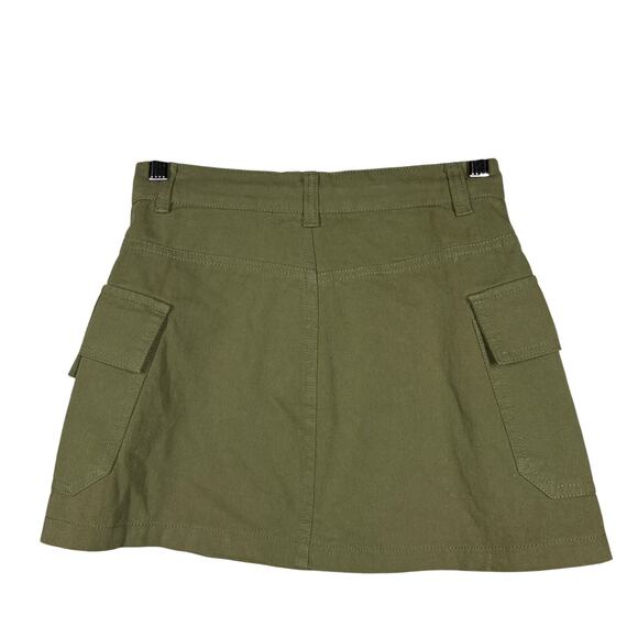 Princess Polly Olive Drab Skirt Military Army Casual Mini Grunge Indie Cute - 0 - Picture 3 of 4